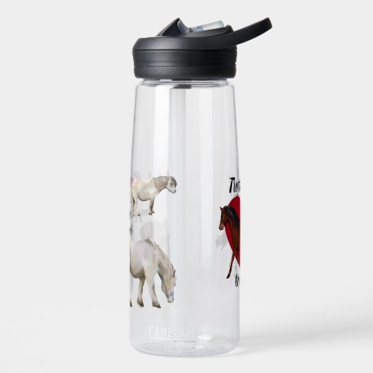 Bouteille D'eau Enseignant amoureux des chevaux (Gauche)