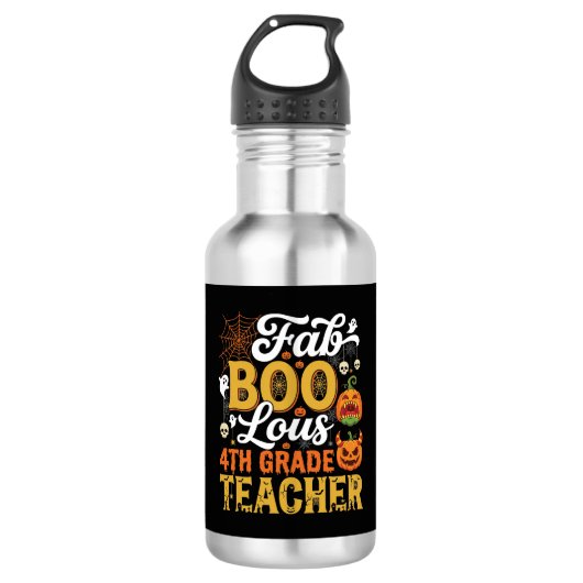 Bouteille D'eau Enseignant de 4e année Faboolous Halloween (Devant)