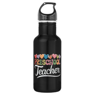 Bouteille D'eau Enseignant en maternelle Premier jour Groovy Retou