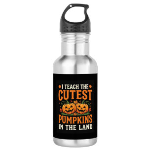 Bouteille D'eau Enseignant Halloween Citrouilles Les Plus Mignonne