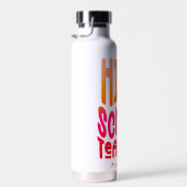 Bouteille D'eau Enseignant lycéen Red Orange Ombre (Plage)