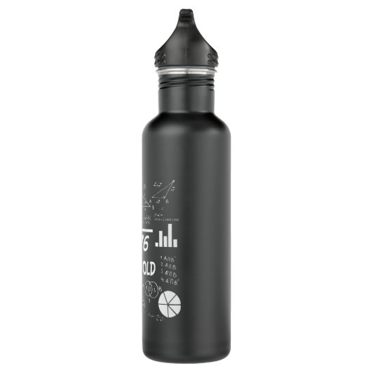 Bouteille D'eau Enseignant mathématiques Anniversaires de 24 ans 2 (Droite)