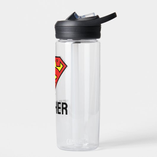 Bouteille D'eau Enseignant Superman S-Shield | Logo Superman (Gauche)