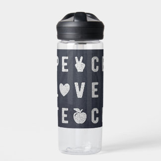 Bouteille d'eau Enseigner Amour Paix  Cadeau pour 