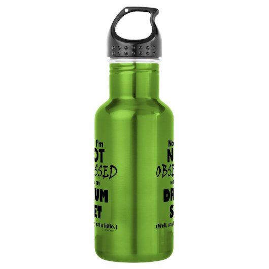 Bouteille D'eau Ensemble de tambours obsédés (Devant)