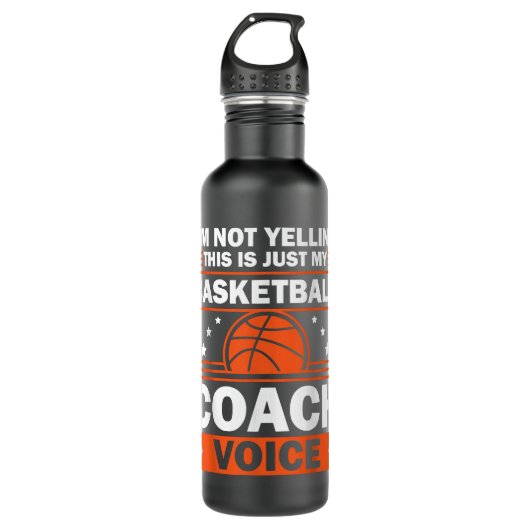 Bouteille D'eau Entraîneur De Basket-Ball cool Pour Hommes Équipe (Devant)