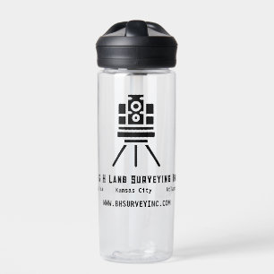 Bouteille D'eau Entreprises minimalistes d'arpenteur foncier