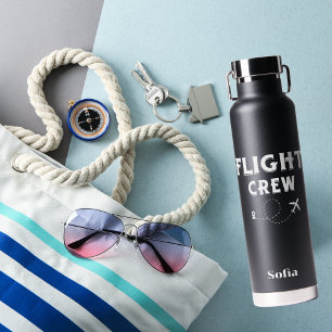 Bouteille D'eau Équipage de vol en avion volant moderne vacances