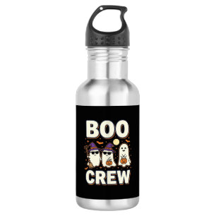 Bouteille D'eau Équipe Boo Fantômes de Halloween Conception Vector