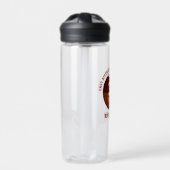 Bouteille D'eau Équipe de basket-ball blanc rouge couleurs garçons (Extérieur)