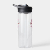 Bouteille D'eau Équipe de mariée ajouter nom monogramme demoiselle (Droite)