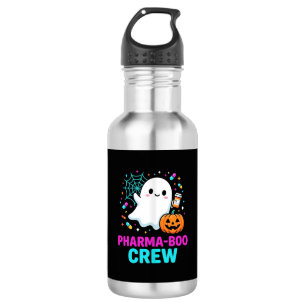 Bouteille D'eau Équipe de Pharma-Bouh du pharmacien pour Halloween