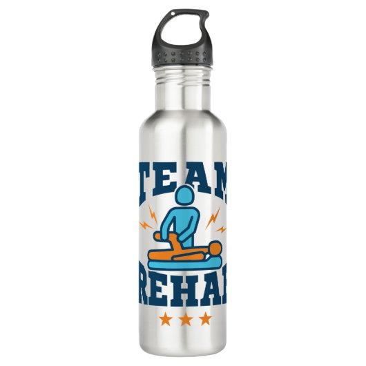 Bouteille D'eau Équipe de réadaptation physiothérapeute Personnel  (Devant)