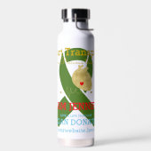 Bouteille D'eau Équipe de transplantation cardiaque Ruban vert per (Gauche)