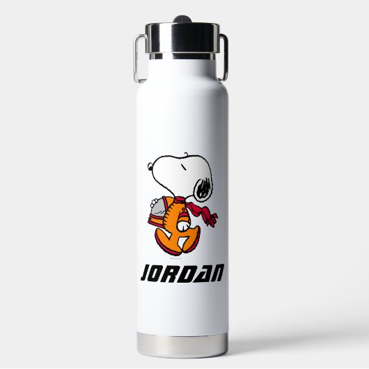 Bouteille D'eau ESPACE | Snoopy | Ajouter Votre Nom (Salle de sport)