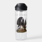 Bouteille D'eau Espagnol Springer anglais avec faisan (Arrière)
