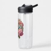 Bouteille D'eau Espérons la typographie florale avec les oiseaux e (Gauche)