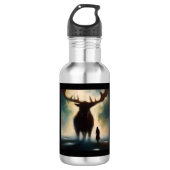 Bouteille D'eau Esprit Animal Moose 2 (Devant)