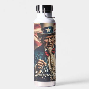 Bouteille D'eau Esprit de liberté en rouge, blanc et bleu