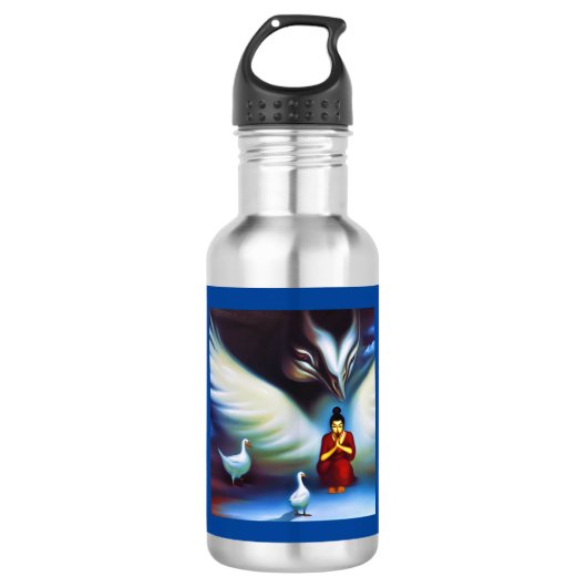 Bouteille D'eau Esprit Oie animale 3 (Devant)