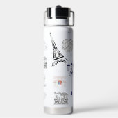 Bouteille d'eau esthétique Paris (Arrière)