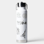 Bouteille d'eau esthétique Paris (Salle de sport)