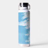 Bouteille D'eau Ethereal Blue and White Winter River (Arrière)
