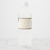 Bouteille d'eau Étiquette fille jumelle Africain,  (Devant)