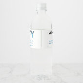 Bouteille d'eau étiquette "N'importe qui soif" (Dos)