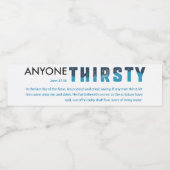 Bouteille d'eau étiquette "N'importe qui soif" (Étiquettes simples)