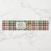 Bouteille d'eau Étiquette Parties scintillant or R (Étiquettes simples)