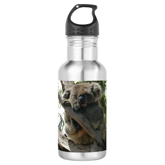 Bouteille D'eau Étiquettes Cadeaux Koala - Dormant (Devant)