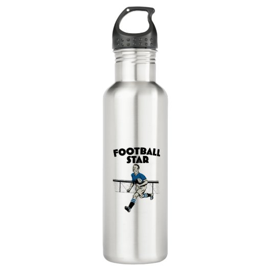 Bouteille D'eau Étoile de football (Devant)