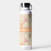 Bouteille D'eau Étoile de mer pastel et fleurs (Arrière)
