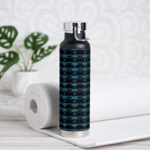 Bouteille D'eau Etoiles arc-en-ciel bleu vert, Motif Artdeco