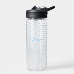 Bouteille D'eau Etoiles bleues personnalisées Monogram Enfants Gar