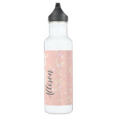 Bouteille D'eau Étoiles Floriales Roses De Cute Llama (Droite)