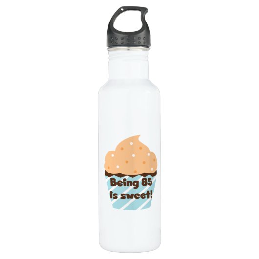 Bouteille D'eau Etre 85 est Sweet Birthday T-shirts et (Devant)