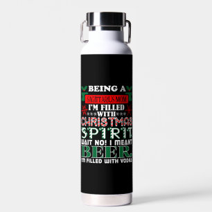 Bouteille D'eau Être Sagittarius Maman Noël Spirit Bière