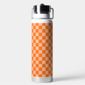 Bouteille D'eau Explorez la beauté du damier orange (Arrière)