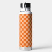 Bouteille D'eau Explorez la beauté du damier orange (Évier)