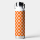 Bouteille D'eau Explorez la beauté du damier orange (Salle de sport)