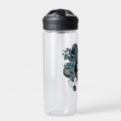 Bouteille D'eau explosion de basket-ball gris turquoise pour une f (Extérieur)