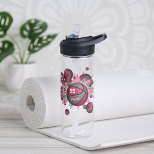 Bouteille D'eau explosion de basket-ball rose gris pour fille spor