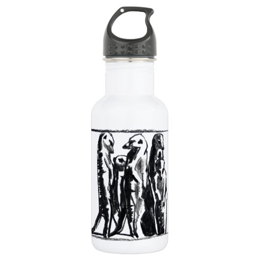 Bouteille D'eau Exposant au soleil Meerkats - (Devant)