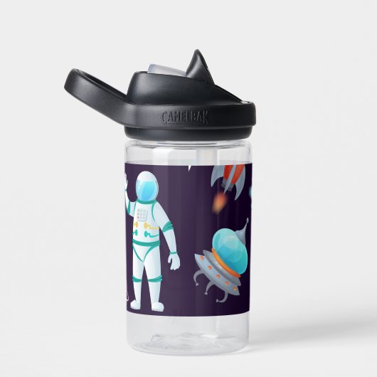 Bouteille D'eau External Space Explorer Rocks UFO Ajouter un nom (Arrière Complet)