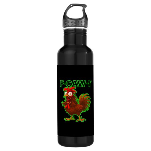 Bouteille D'eau F-Caw-F Chicken Classic Retro Graphic (Devant)