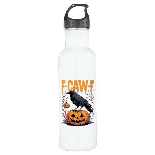 Bouteille D'eau F-Caw-F Classic Halloween Raven Pumpkin Tee - Spoo (Devant)