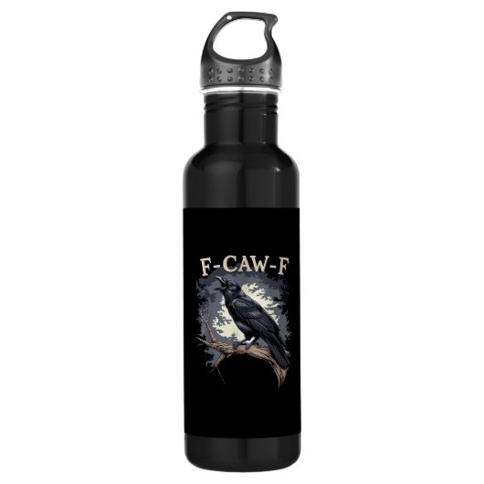 Bouteille D'eau F Caw F Funny Bird Crow Creative Casual Design (Devant)