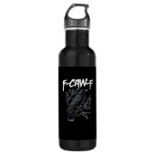 Bouteille D'eau F-Caw-F Funny Crow Minimal Clean (Devant)